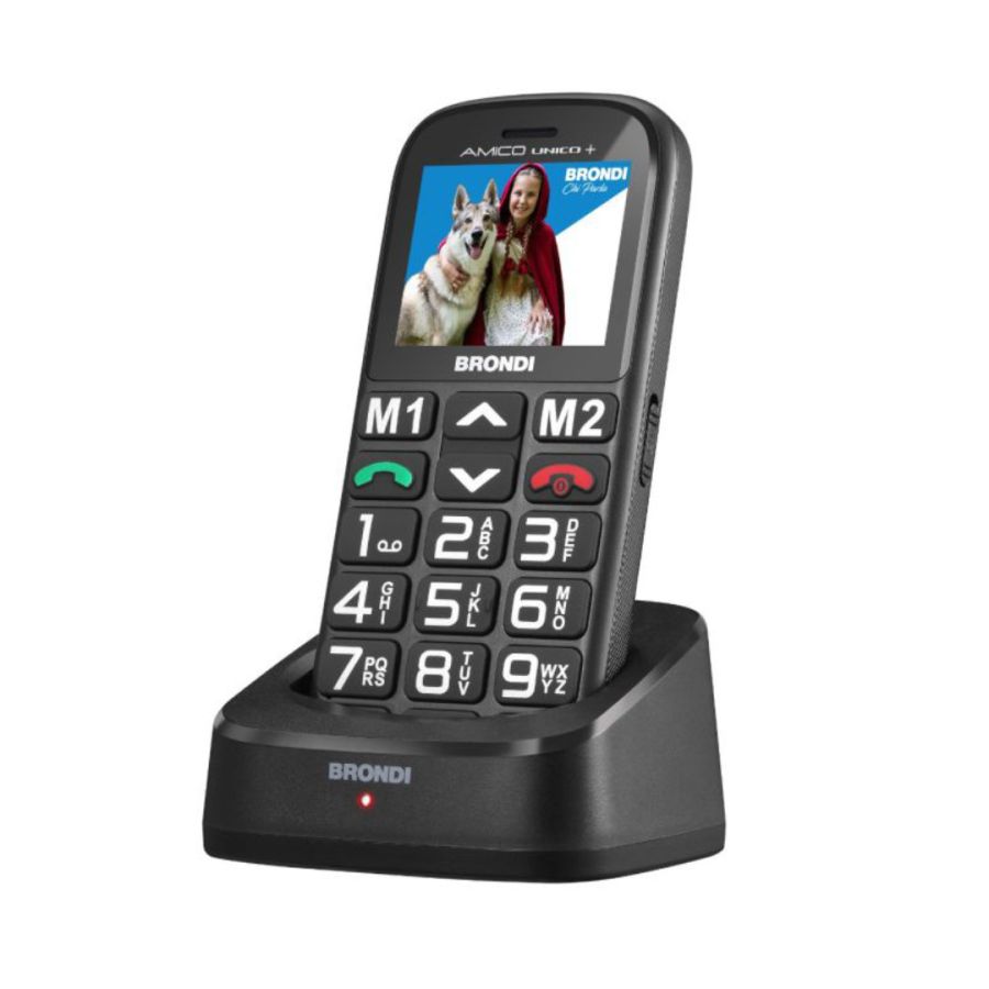 BRONDI AMICO UNICO +TASTI GRANDI NERO