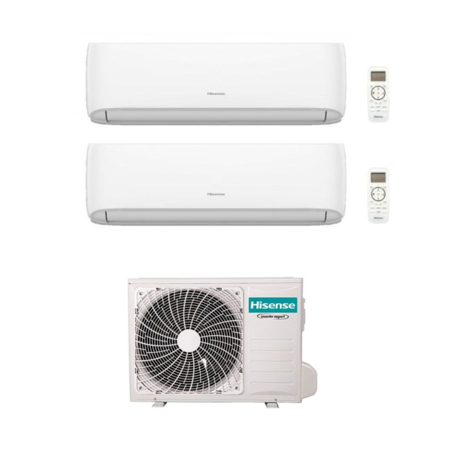 CLIMA HISENSE DUAL 9000/9000BTU R32 2AMW35U4RGC
