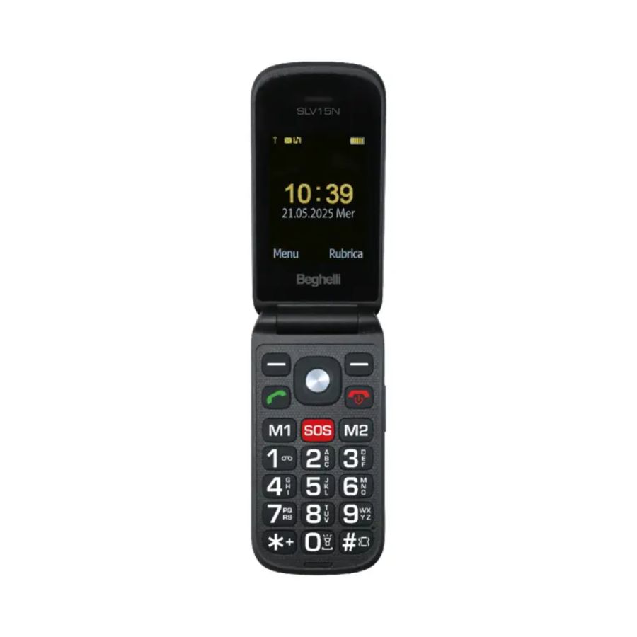 BEGHELLI PHONE SLV15N GSM 2.4" TASTO SOCCORSO NERO